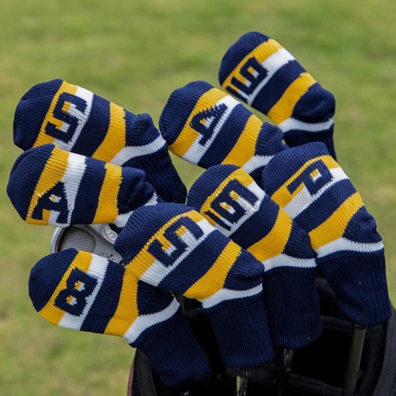 9 pçs golfe ferro headcover go - Golf Equipment Set avaliação e preço